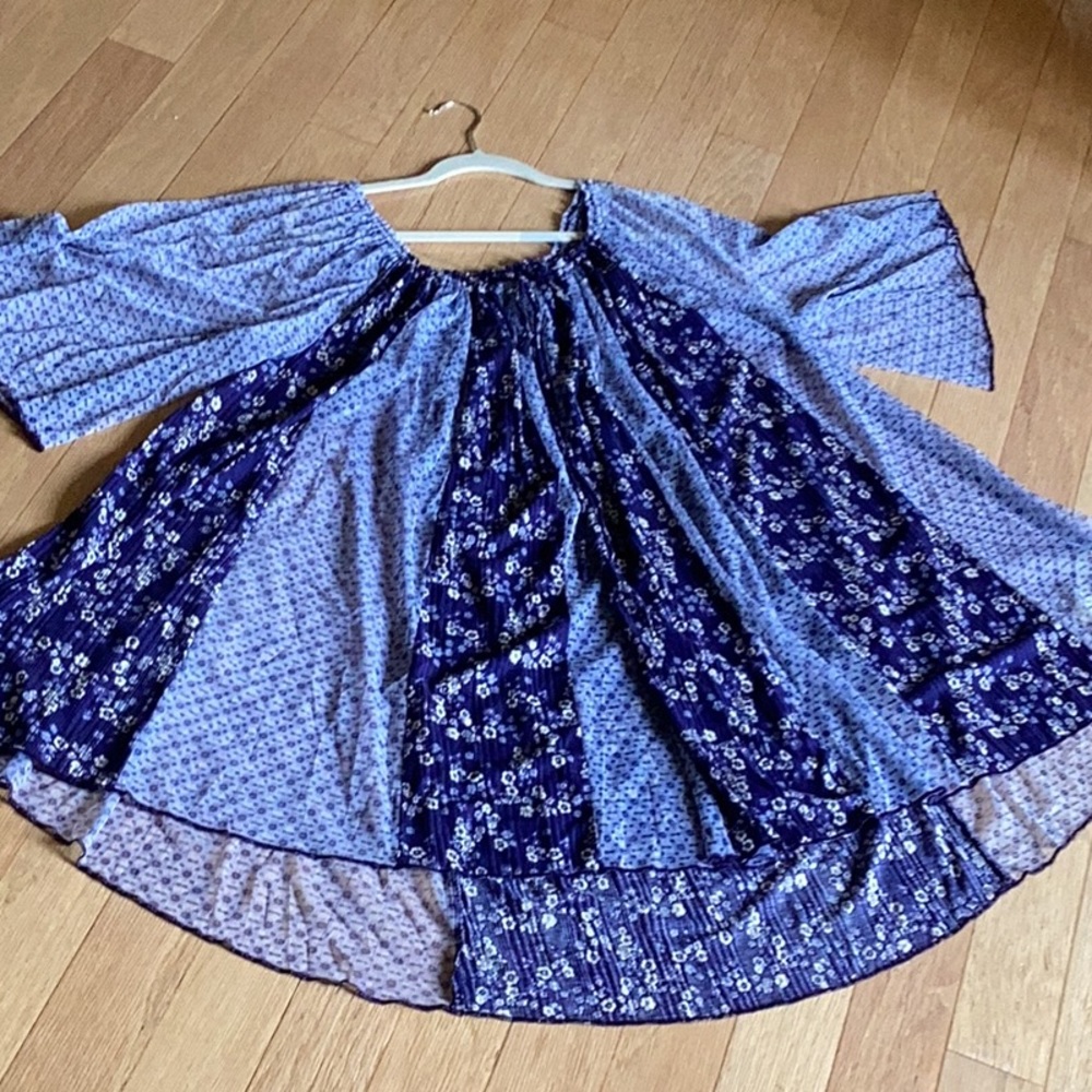 Free People NWT size small p retail $128.  Indigo combo. - Picture 4 of 9